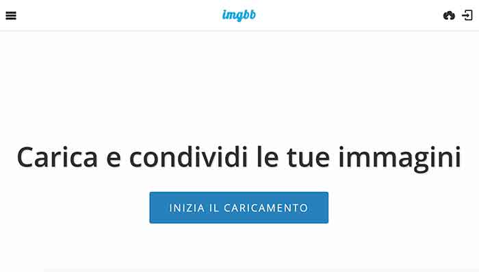 caricare le immagini online